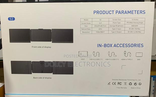 V2com Triple Laptop Screen Extender 14” S2 - thumbnail 2