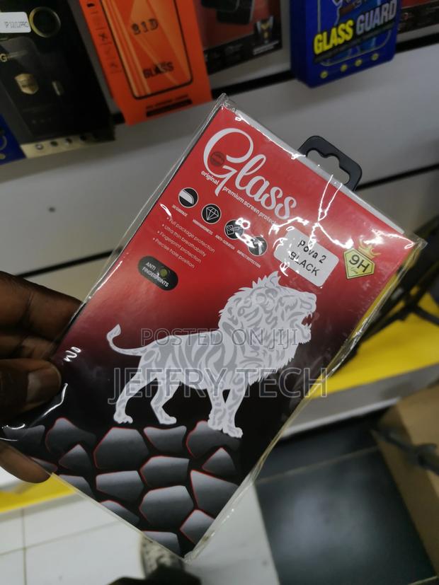 Tempered Glass for Tecno Pova 2 (Black) Screen Protetor - thumbnail 3