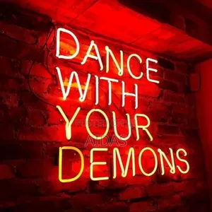 Neon Light Up Message Names