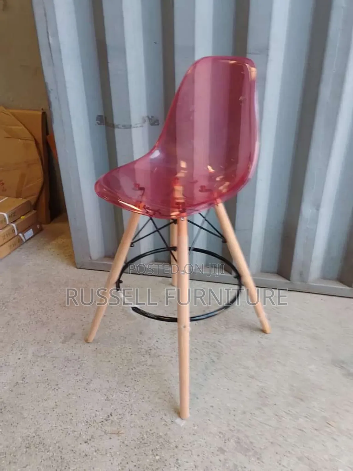 Colourless Eames Bar Stool