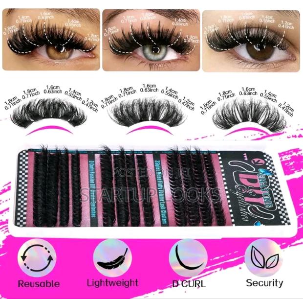 Clusters False Eyelashes Natural Thick False Eyelashes - thumbnail 2