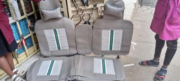 Grey 5 Seater Leather Seat Outer Cover - main view