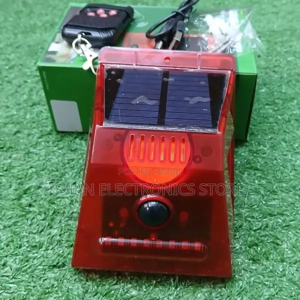 4 Modes, Solar Powered Alarm With Motion Sensor, Security