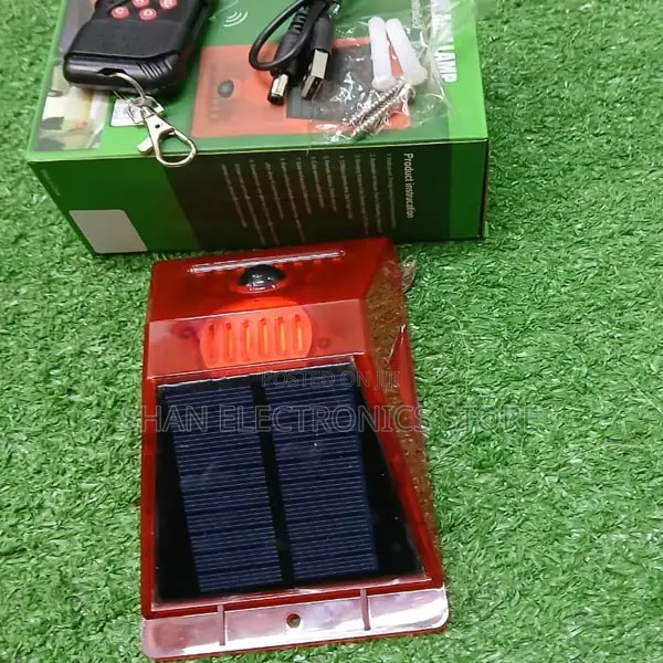 Solar Powered Alarm With Motion Sensor, Security Alarm, Moti