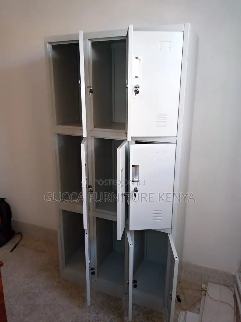 Cabinets:9 Doors Lockable Steel Storage Cabinet