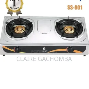 Nunix 2 Burner Stainless Steel Gas Cooker Autoignation
