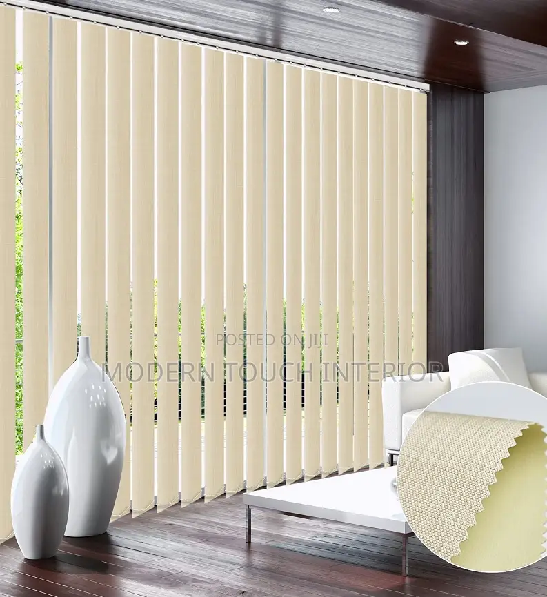 Cream Vertical Office Blinds