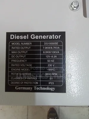 Girasol 10 Kva Single Phase Diesel Generator