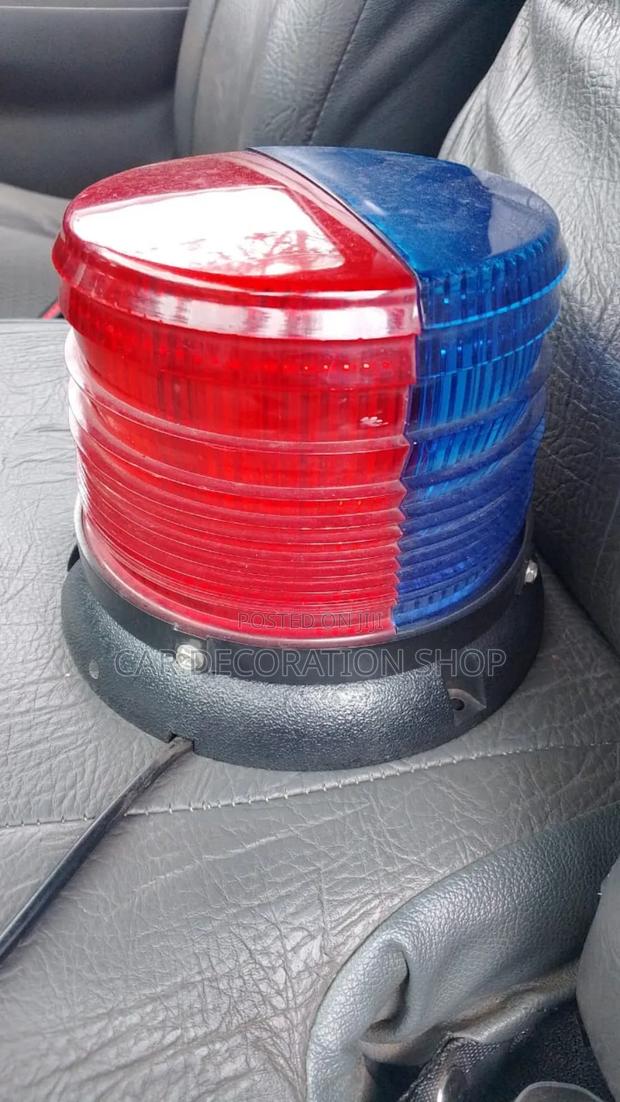 12v Red-Blue Revolving Warning Beacon Light