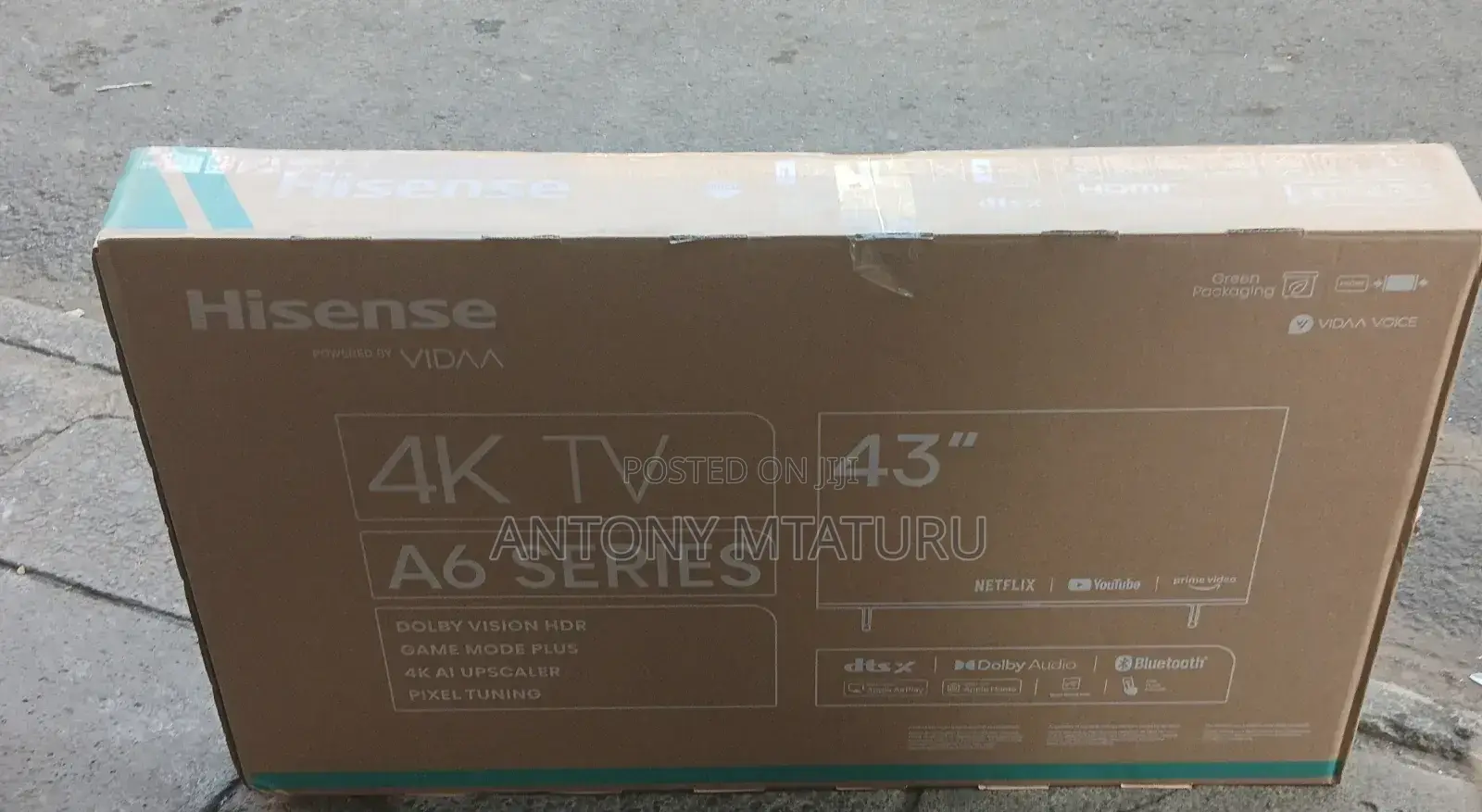 Television
Hisense 43 Inch Smart Uhd Tv 43a6nken