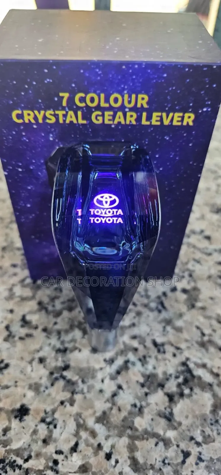 Multicolored Toyota Screw Led Head Gear Knob