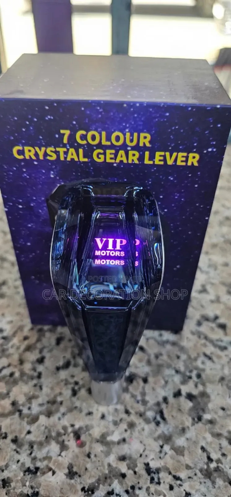 VIP Logo Multicolored Led Head Screw Gear Knob