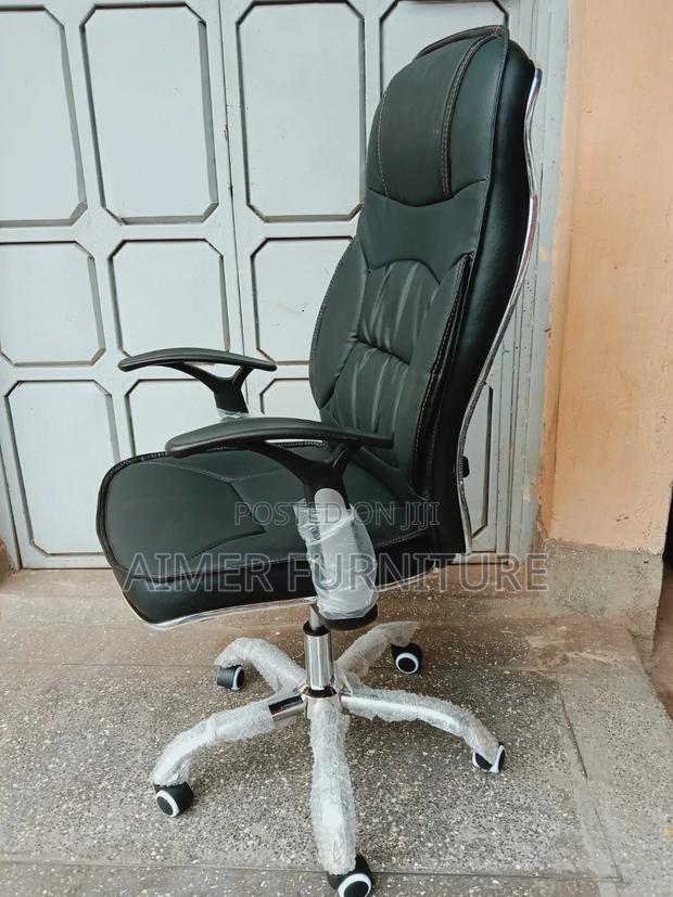 Black Leather Chair Office Chair