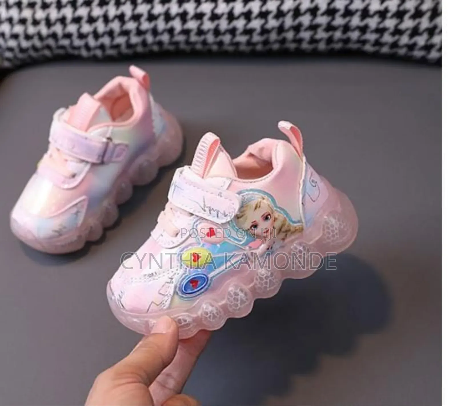 Girls Elsa Themed Led Shoes