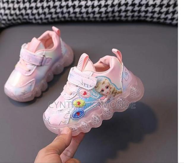 Girls Elsa Themed Led Shoes
