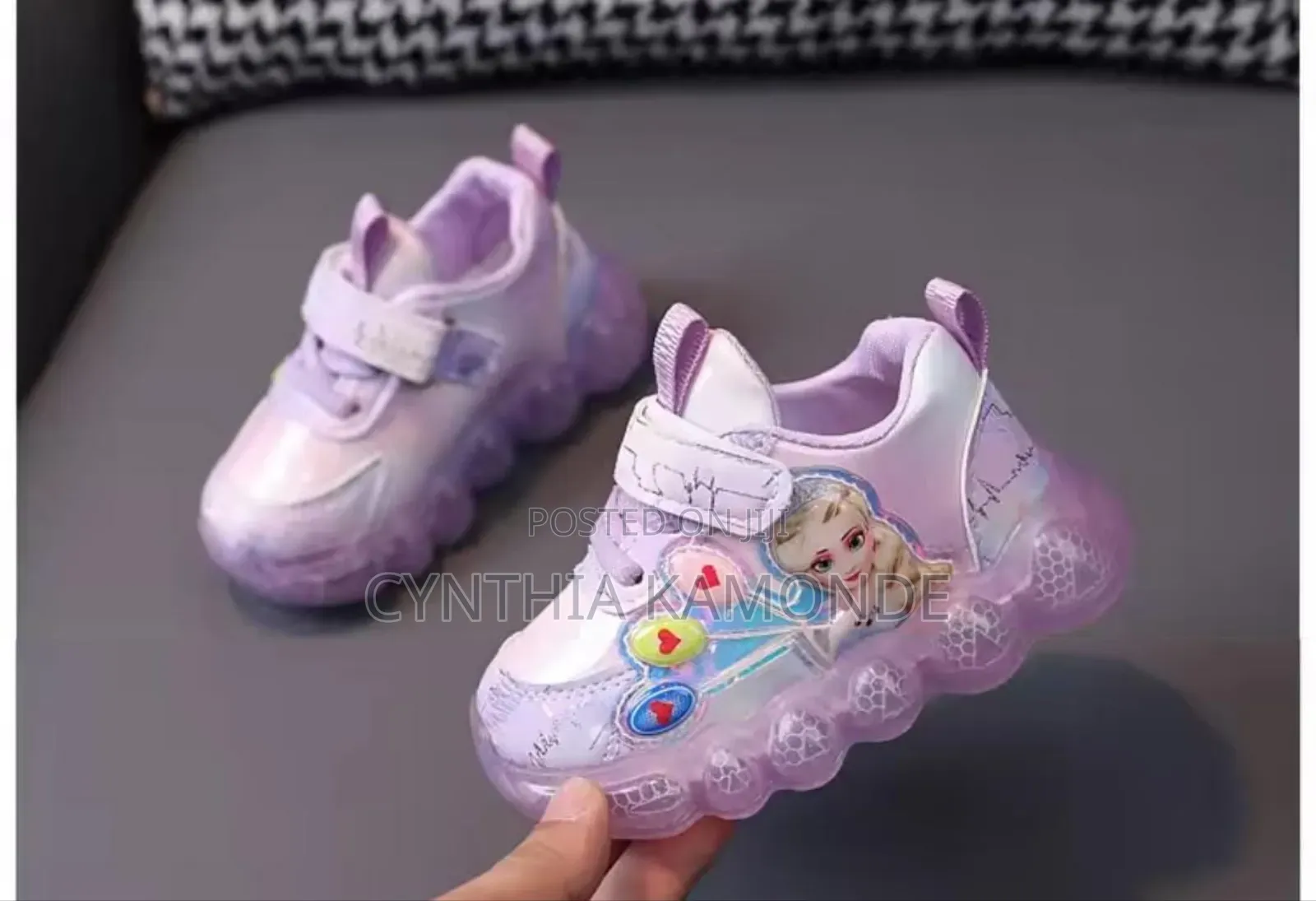 Girls Elsa Themed Led Shoes