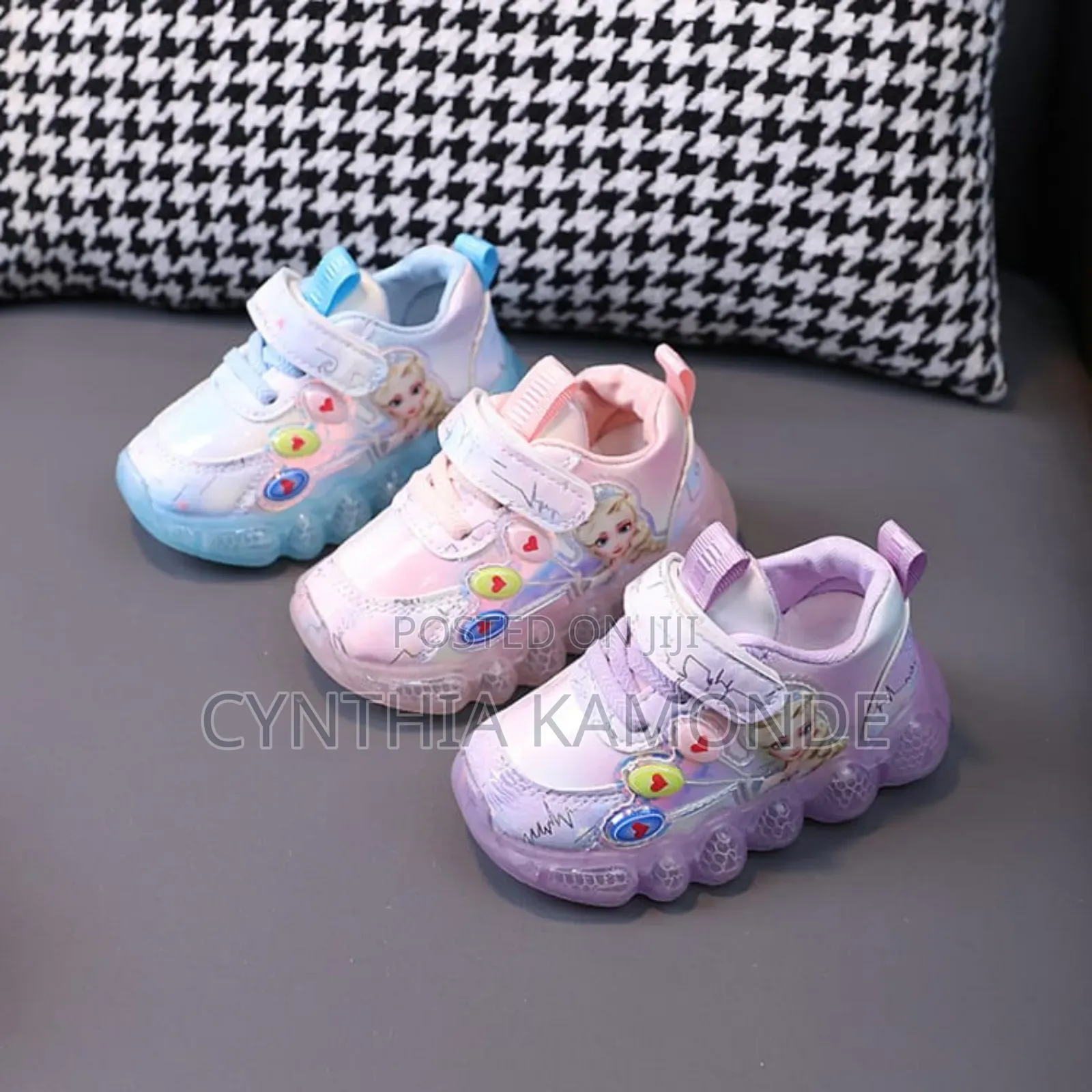 Girls Elsa Themed Led Shoes