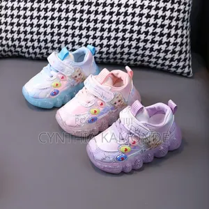 Girls Elsa Themed Led Shoes