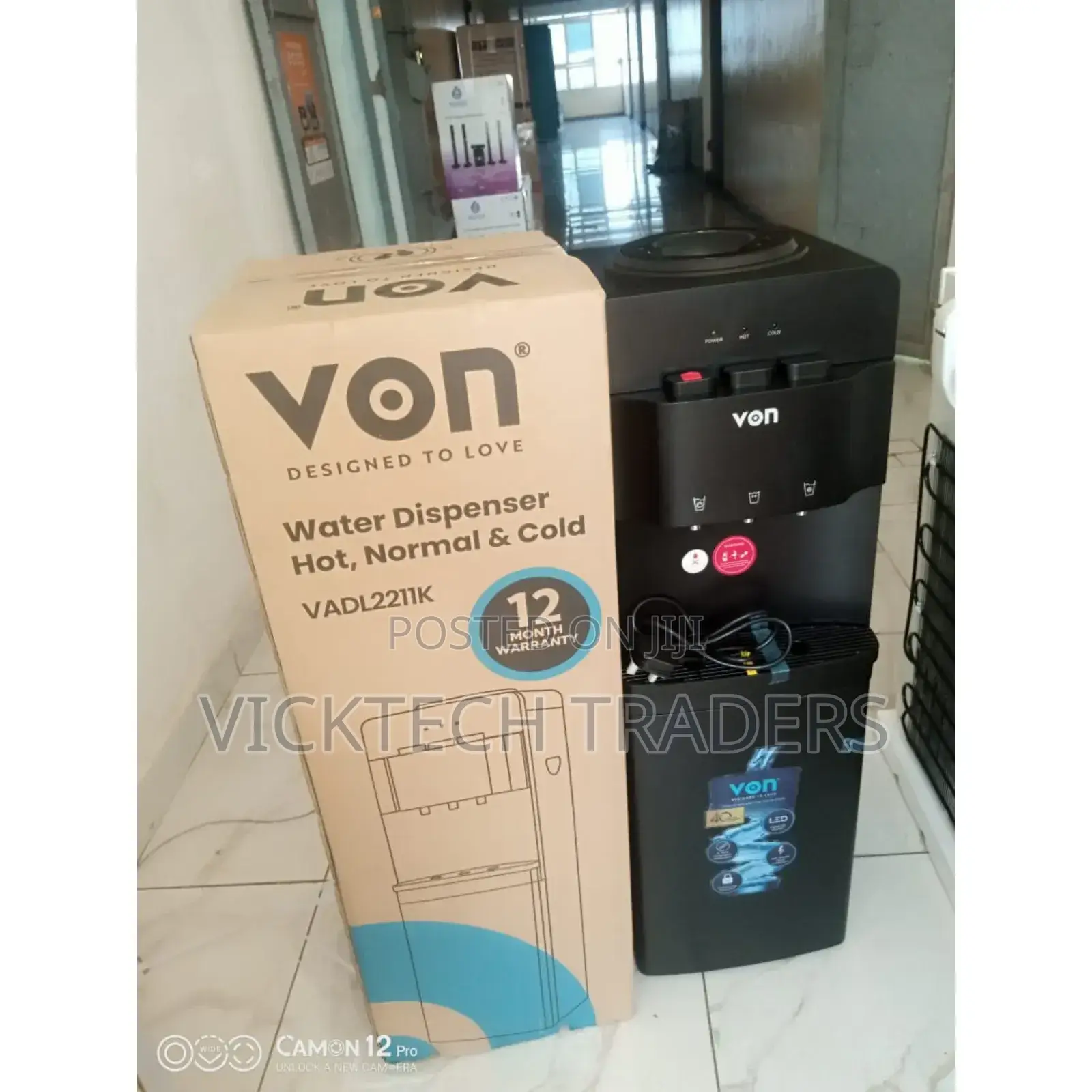 Water Dispenser,Von 3taps Top Loading