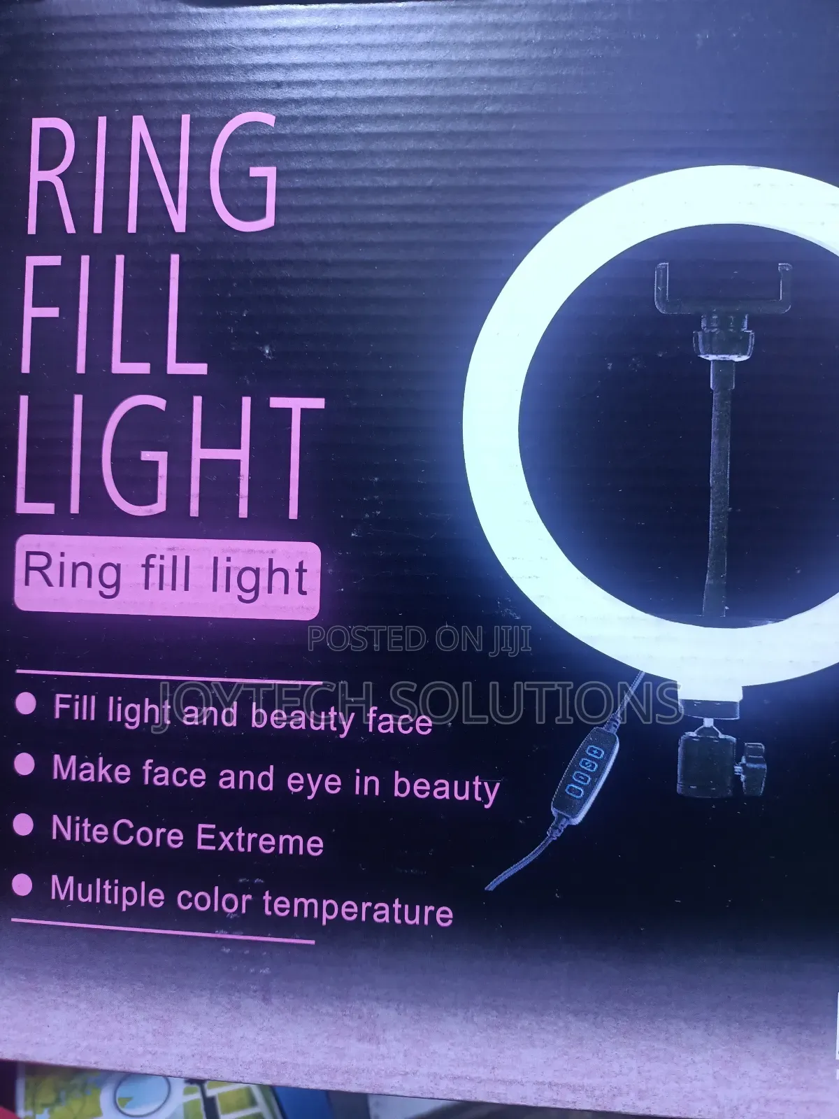 10inch Ring Light With 2.5m Tripod Stand With Phone Holder