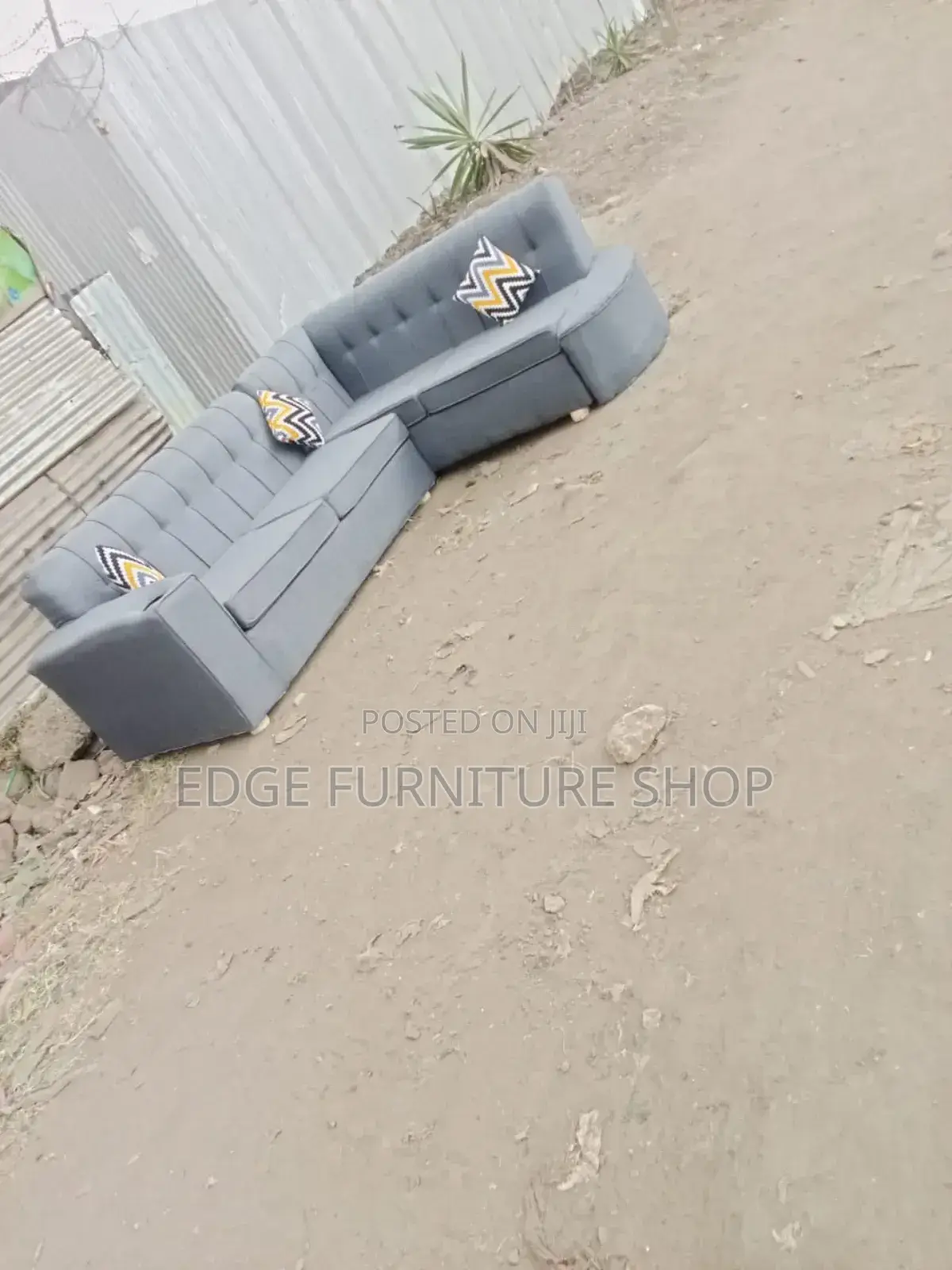 Light Grey L Shaped Sofa Set on Sale