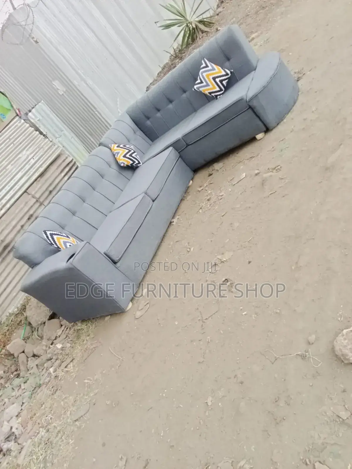 Light Grey L Shaped Sofa Set on Sale