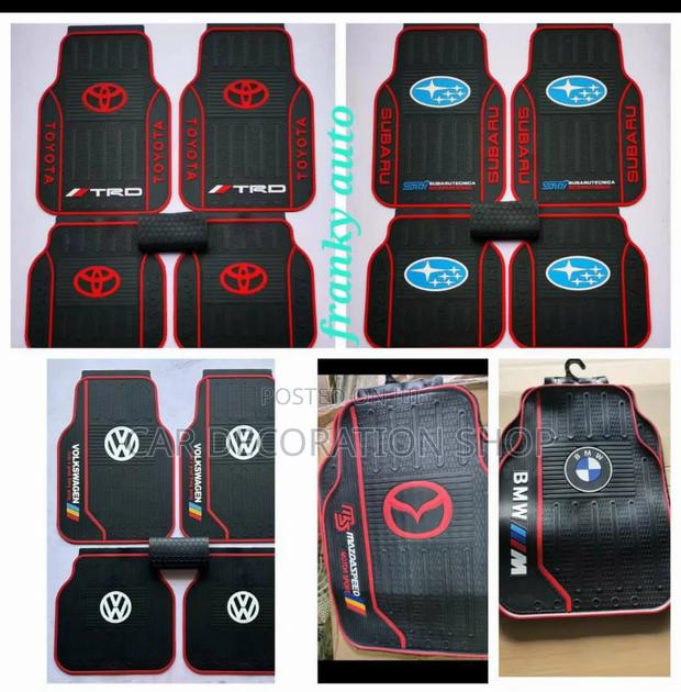 Different Car Logo Rubber Carpet Dust Mara - main view