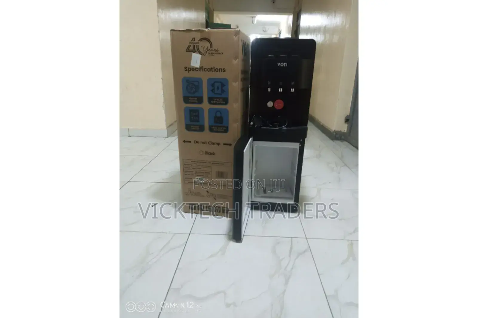Water Dispenser 3taps Von Hot, Normal and Cold Top Load