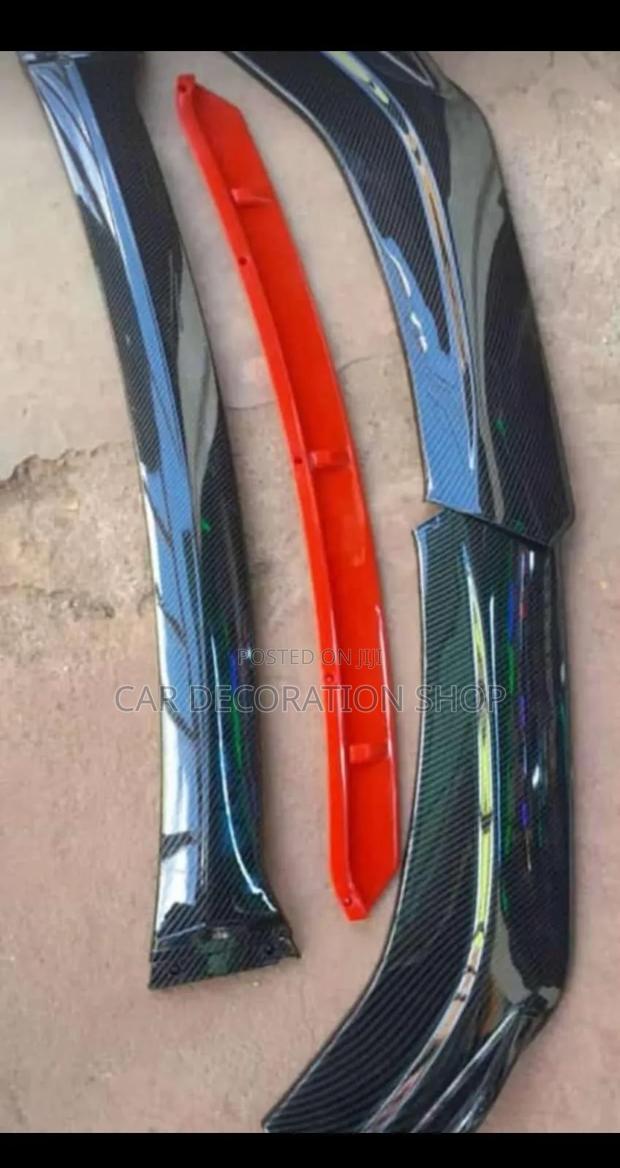 Carbon Finish Adjustable Saloon Cars Bumper Lip