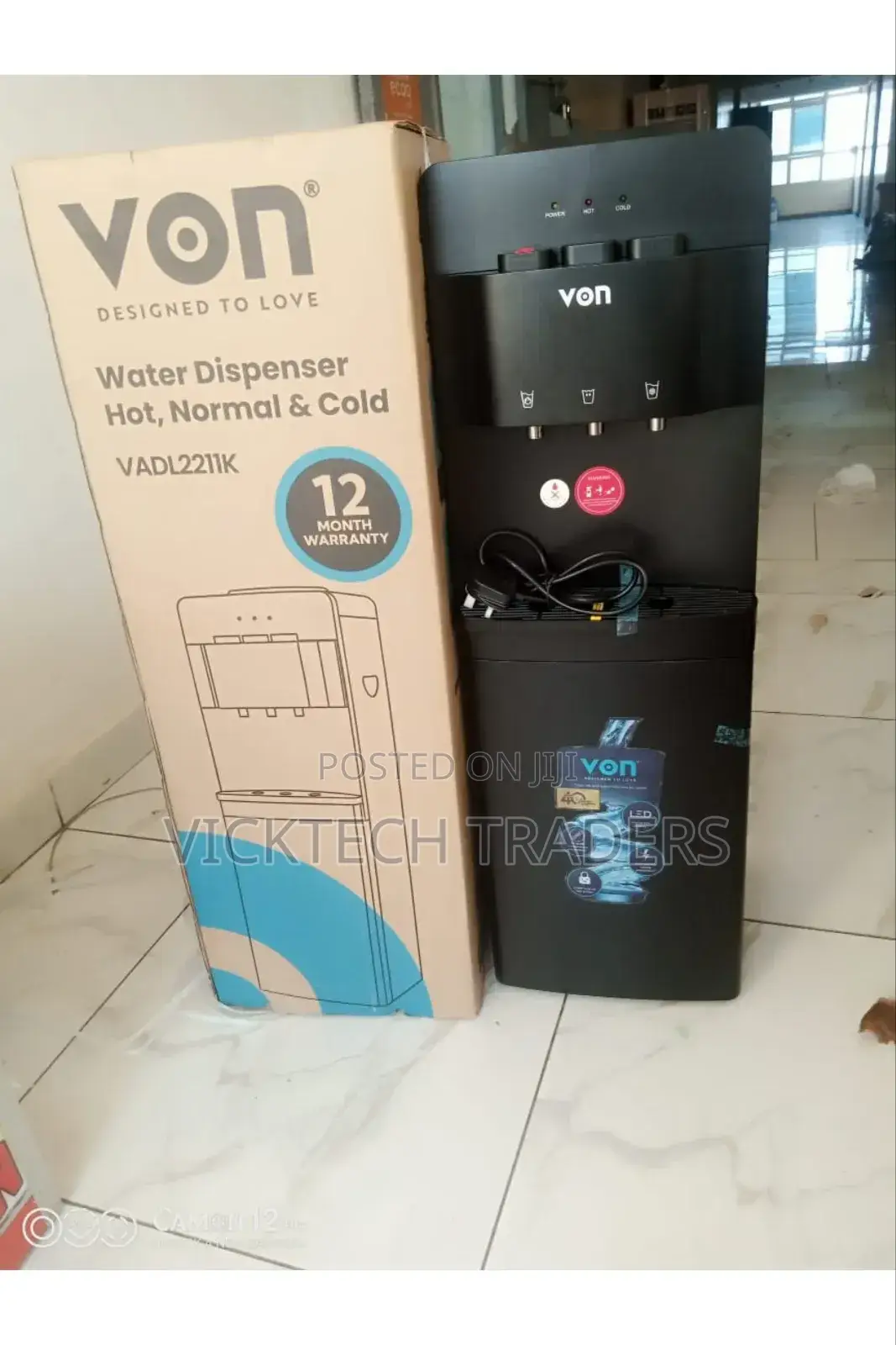 Von Hotpoint Top Load Water Dispenser