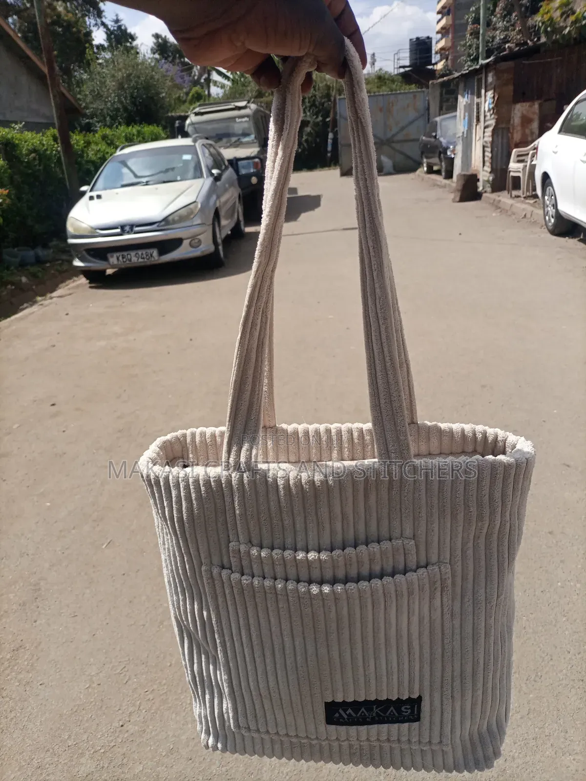 Corduroy Tote Bag