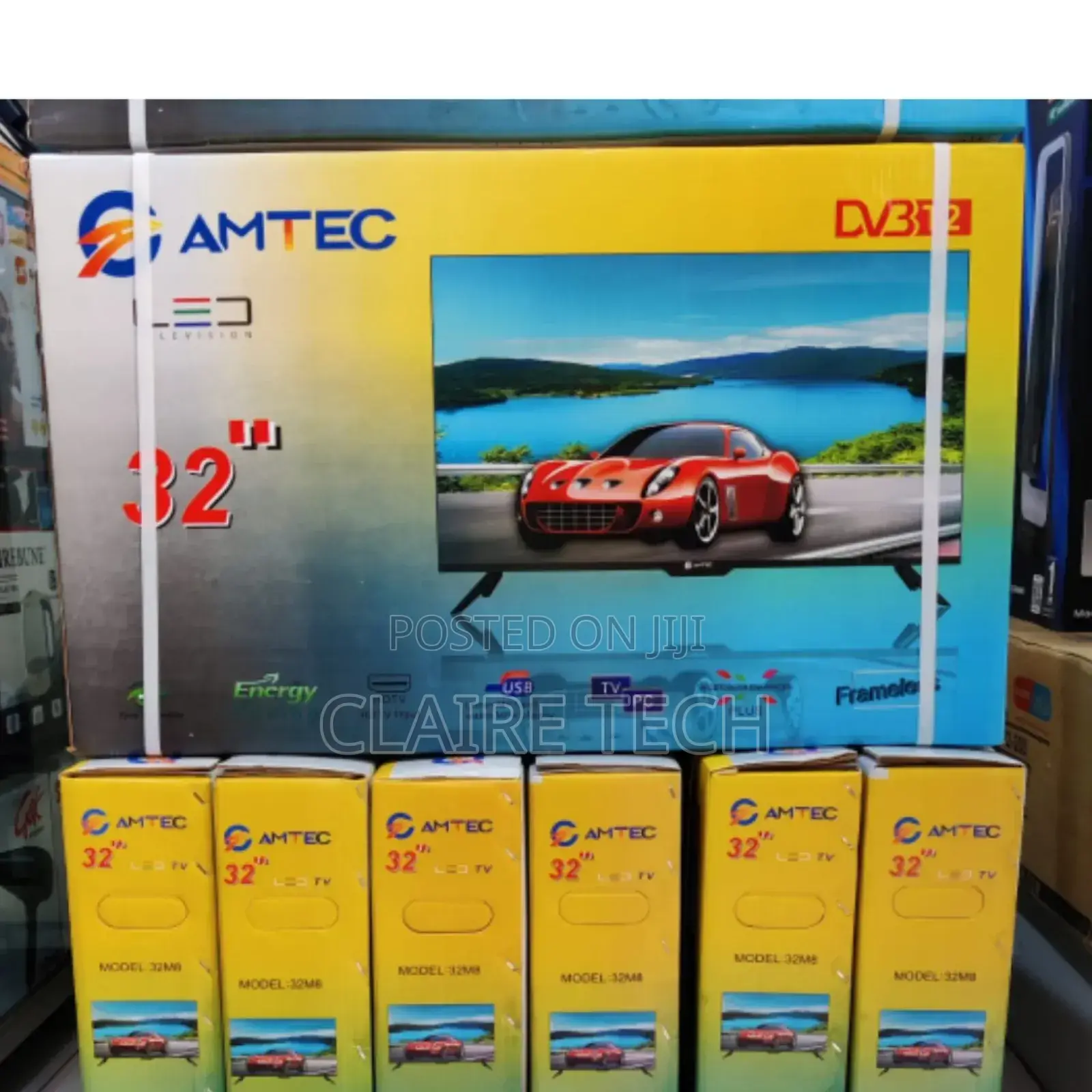 *Amtec 32" Ac/Dc Digital Frameless Tv