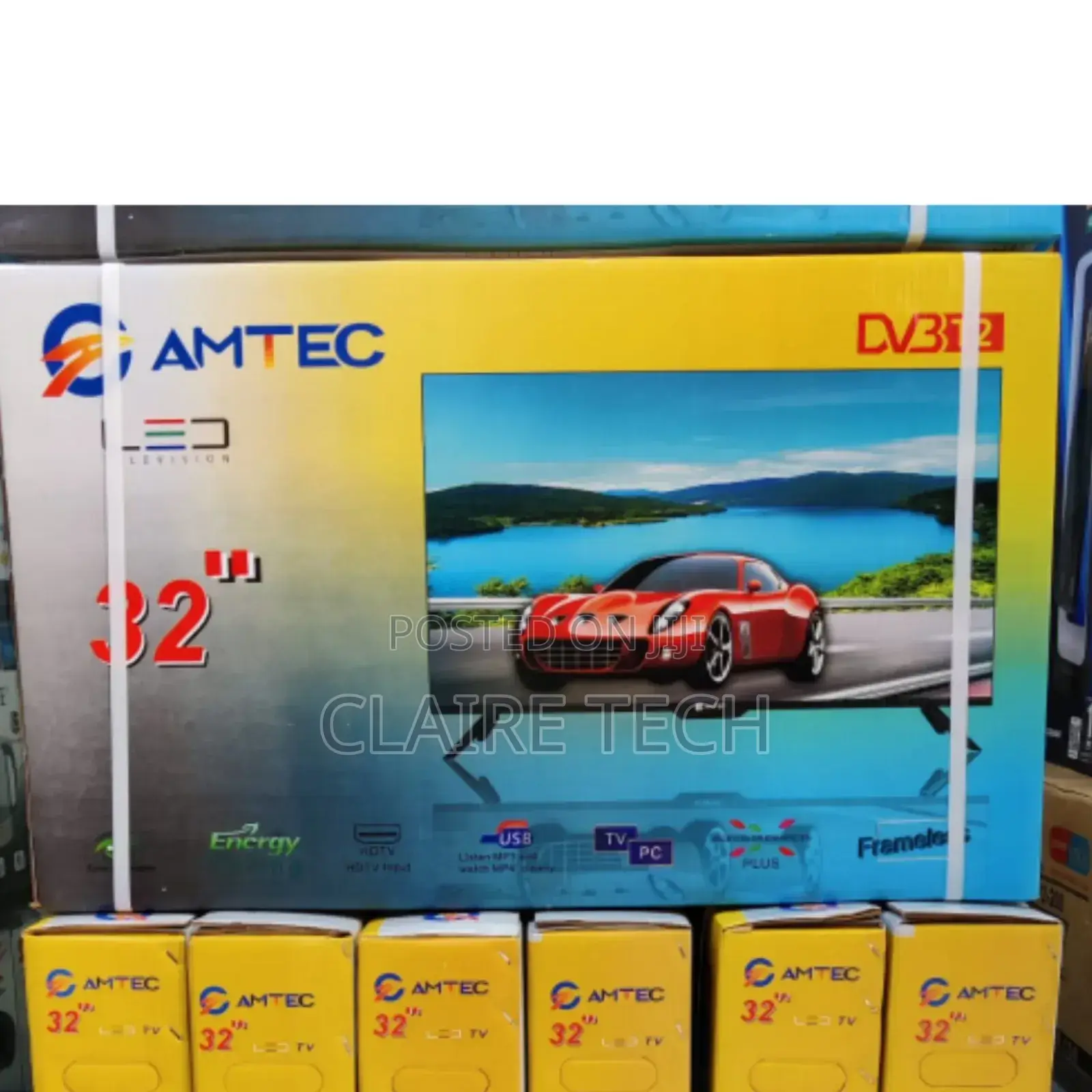 *Amtec 32" Ac/Dc Digital Frameless Tv