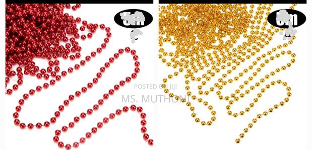 10m Christmas Decor Beads Garland - thumbnail 2