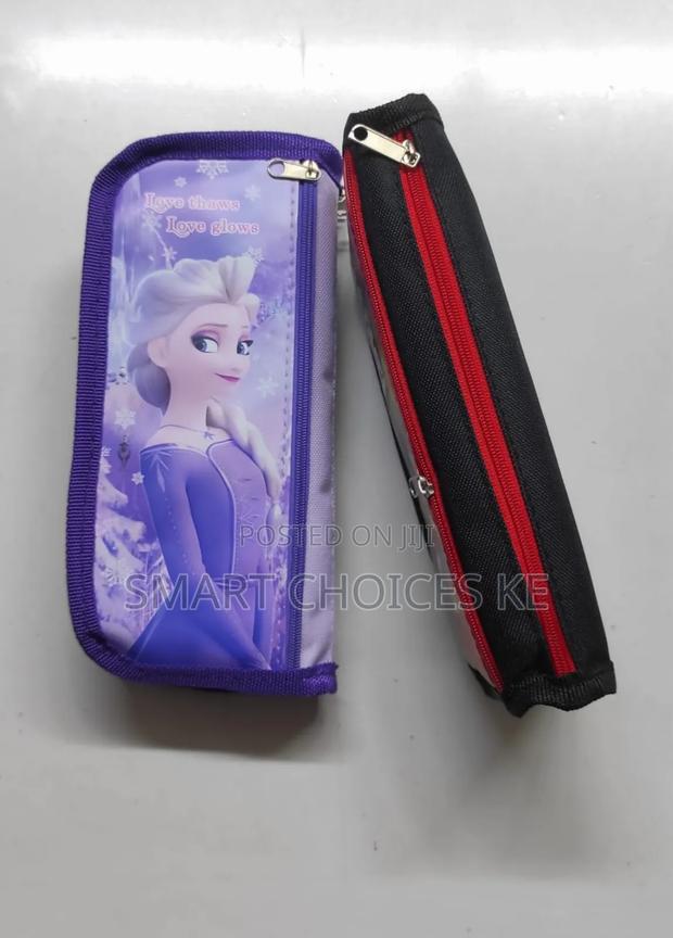 Cartoon Themed Elsa and Iron Man Student Pencil Pouch Case - thumbnail 4