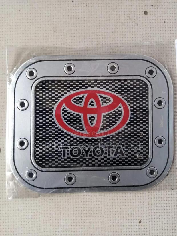 Toyota Silver Fuel Tank Sticker Decoration