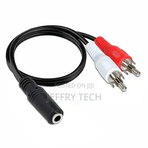 3.5 MM Jack Up 2 Rca Audio Cable 30cm 3.5mm Jack Socket to 2