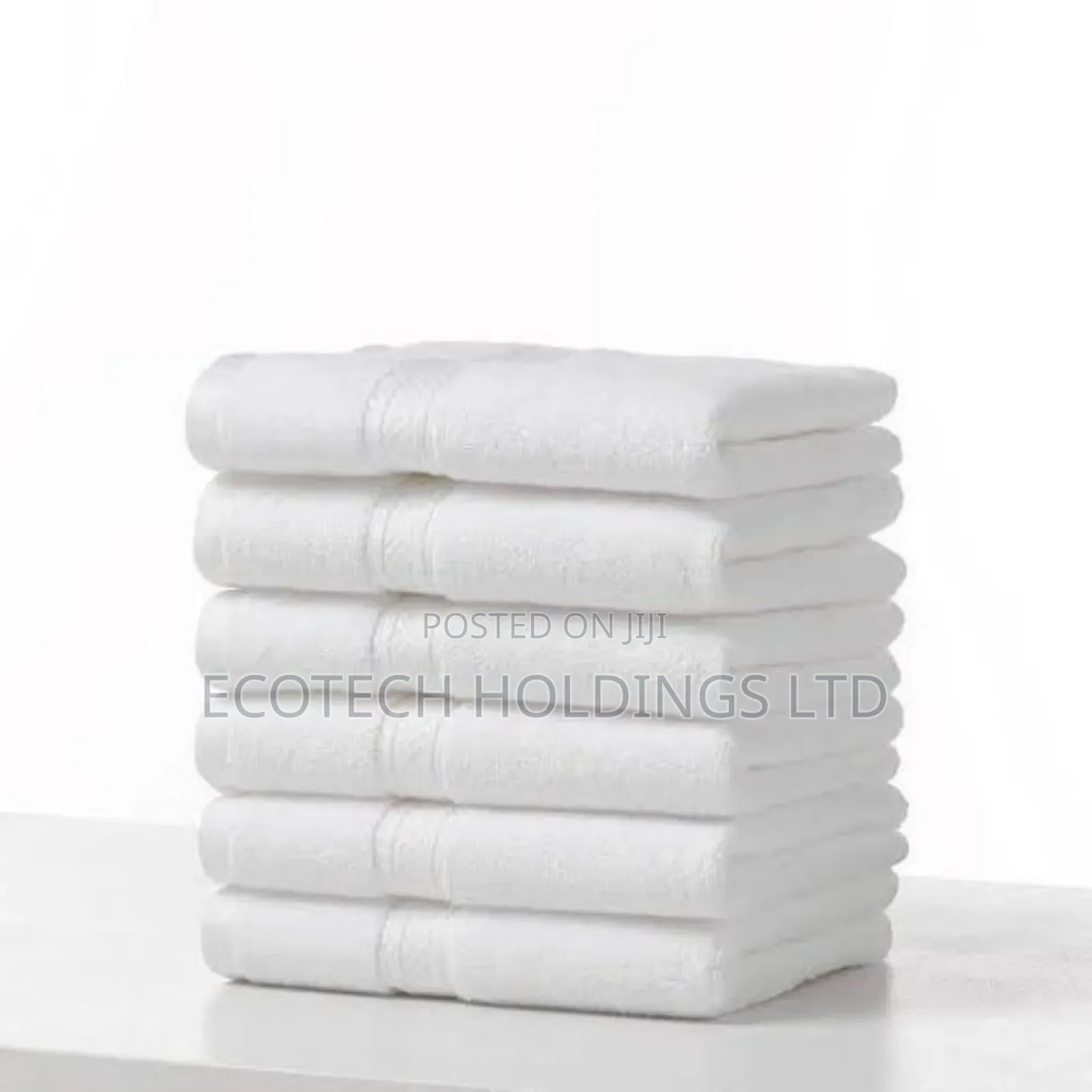 White Cotton Towel Size 90 by 165 Gf3