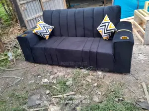 Black Three Seater at New Vision Furnitures