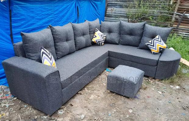 L Shaped Sofa Available at New Vision Furnitures - thumbnail 2