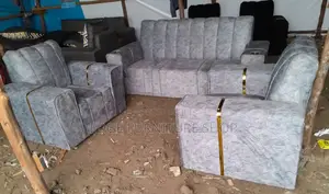 Velvet Grey Five Seater Made by Order