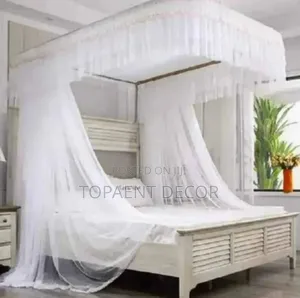 White 2 Stand Rail 4 by 6 Mosquito Net