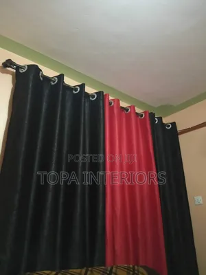 Black and Red Window Curtains Black and Red Window Curtains