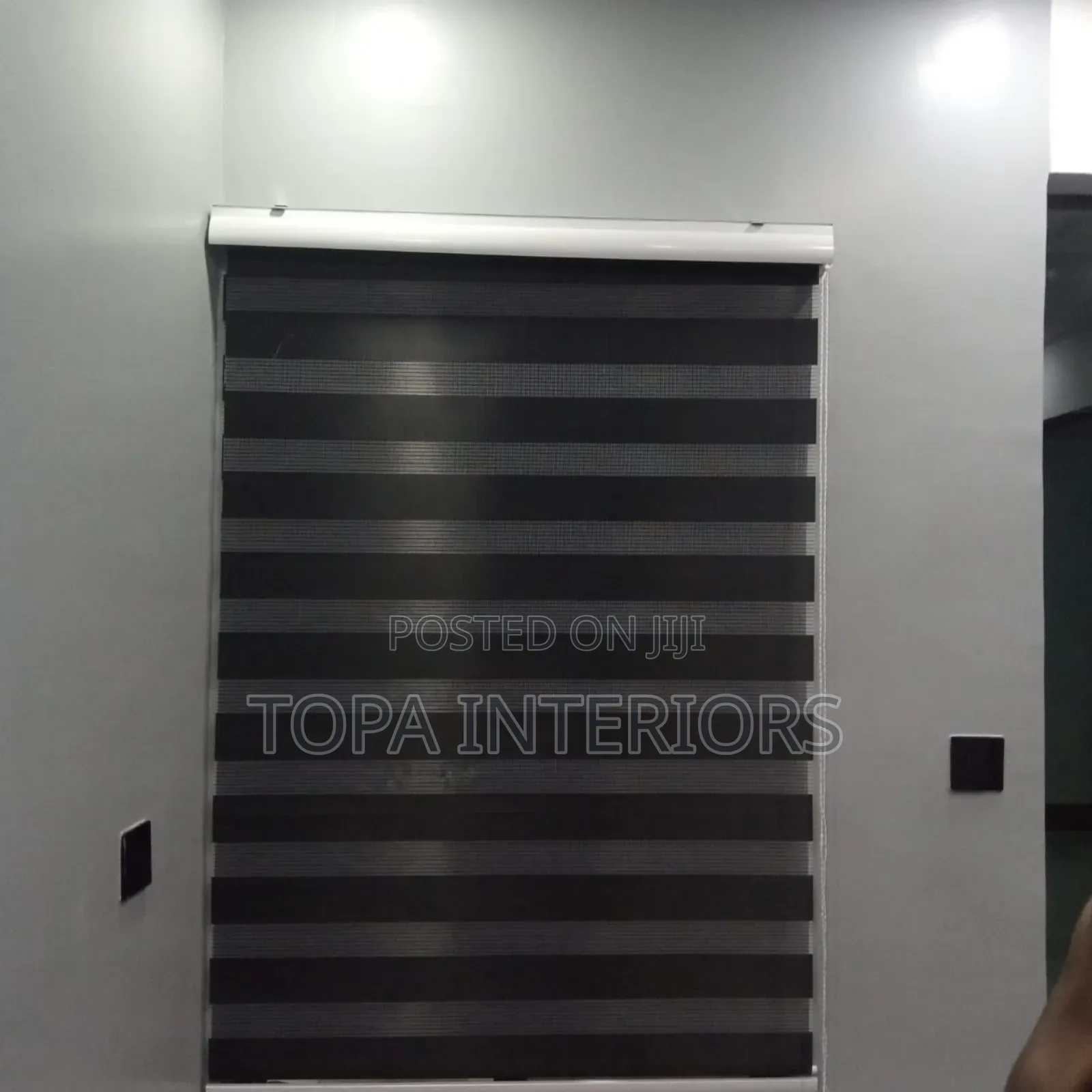 Room Darkening Office Roller Blinds Zebra Roller Blinds