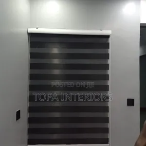 Room Darkening Office Roller Blinds Zebra Roller Blinds