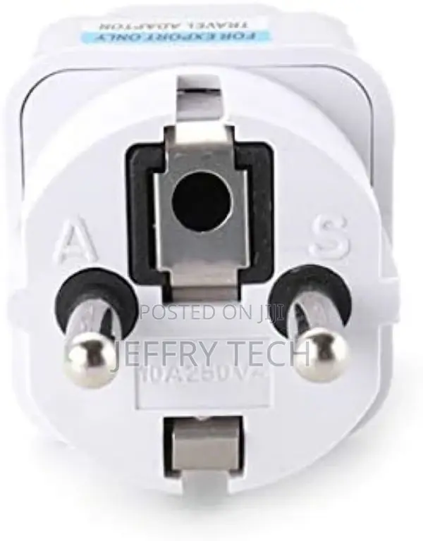 Topdeal Type E/F 2-Pin Grounded Plug Adapter