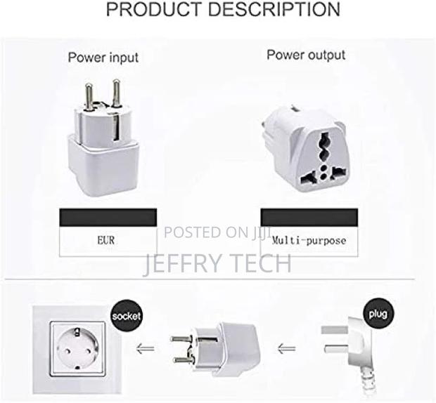 Topdeal Type E/F 2-Pin Grounded Plug Adapter - thumbnail 3