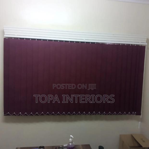 Chocolate Brown Vertical Office Blinds Office Curtains