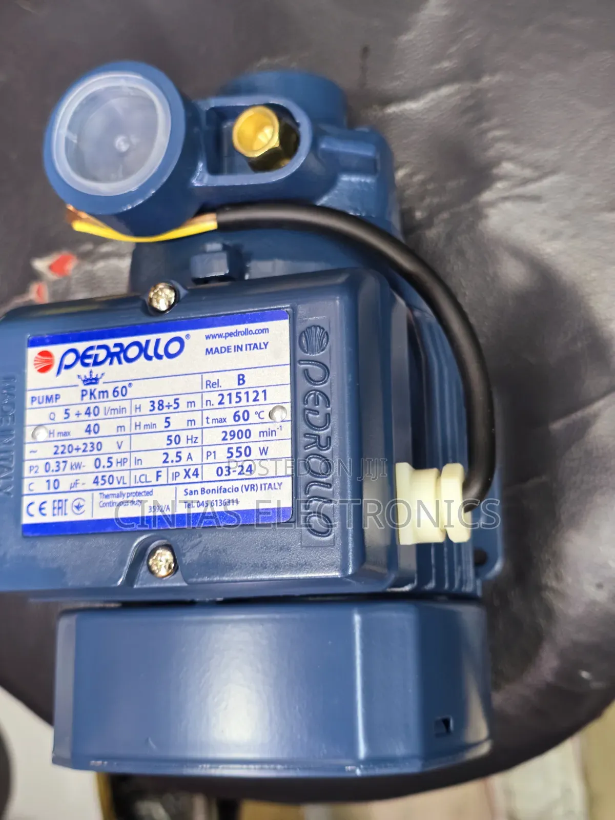 Pedrollo 0.5hp Water Pump