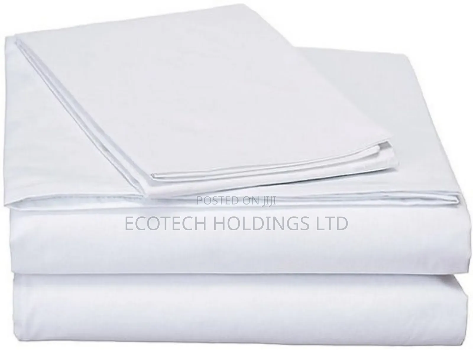 Size 7*8 Plain White Cotton Bedsheet J8k